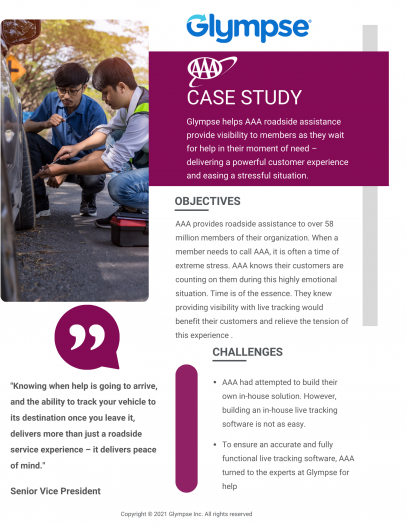 Glympse Case Study - AAA (featured image)